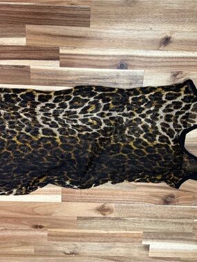 Killstar Leopard Print Mini Fishnet Dress